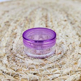 Plastic Purple 5g Clear Empty Bottle Lid Dividing Container Dividing Container Cream Dividing Cosmetic Dividing / 플라스틱 퍼플 5g 투명 공병 뚜껑 소분용기 소분용기 크림소분 화장품소분