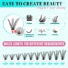 Lash Extension Kit 200pcs Individual Lash Clusters Kit 30D Diy