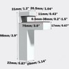 Adjustable Wood/Glass Shelf Bracket, Shelf Support Clamp Corner Brace for