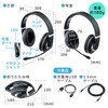 Sanwa Direct 400-BTSH021BK Headset, Wireless Bluetooth Unidirectional Microphone, Foldable, 0.1