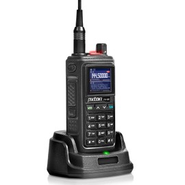 pxton 999 Channels ham Radio Dual Band Handheld Two Way Radio Waterproof walkie talkies for Adults Long Range with Wireless Frequency Copy,NOAA,VOX,Super Flashlight USB-C Charger and Li-ion Battery