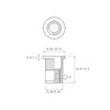 NOLDAR | Flat Head Rivet Nuts A2 Stainless Steel (AISI
