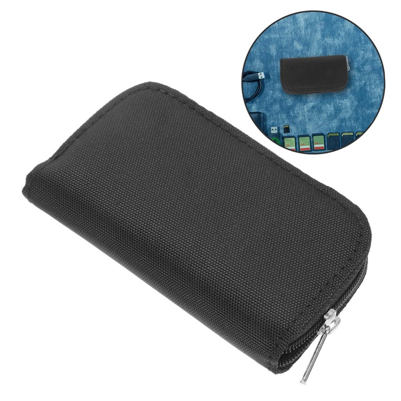 TEHAUX 2pcs Memory Card Storage Case: 22 Slots Memory Card