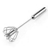 Multifunctional stainless steel stirring, spring mechanical semi-automatic whisk, milk frother,