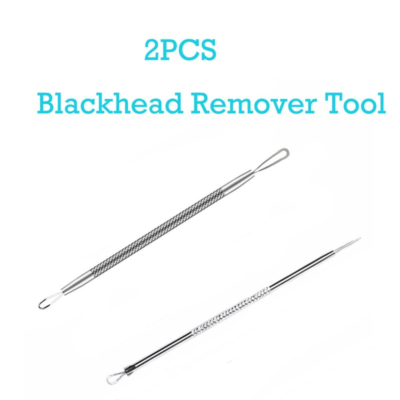 Comedone Squeezer, Pack of 2 Comodone Remover, Pimple Needle, Needle