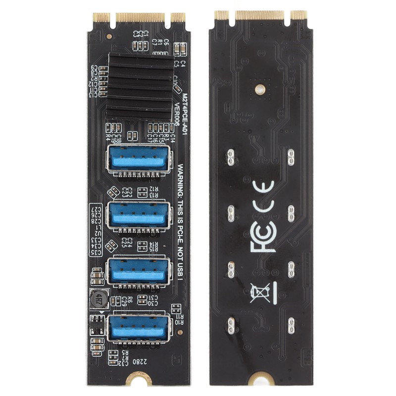 M.2 NVME to PCIE 1X Riser Card M.2 NVME to