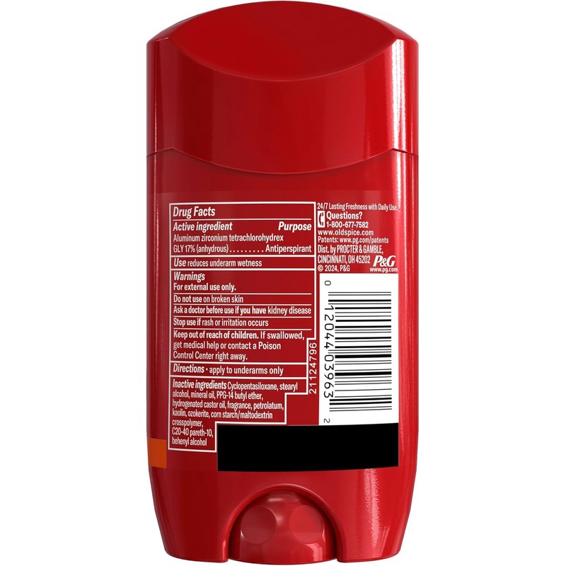 Old Spice Wild Collection Men's Deodorant, Bearglove 3 oz (Pack