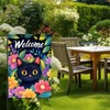 BlissYard Welcome Spring Garden Flag 12x18 InchDouble Sided Hello Spring