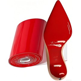 CZBYXA12 Red Bottom Shoe Sole Protector,Sole Guard - Non-Slip Shoe Pads | Compatible with Christian Louboutin Heels | Smooth Surface Traction | Scratch Prevention(4.5 in*40 in Mirror Red)