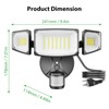iMaihom 65W 6500LM Motion Sensor Outdoor Light, Plug In LED
