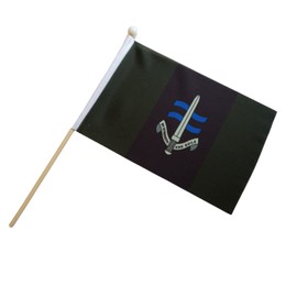 Pack Of 6 Special Boat Service Military 9" x 6" Hand waving Flags