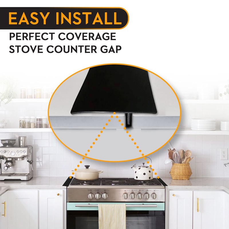 Stove Gap Covers (2 Pack), Heat Resistant and Dishwasher Safe