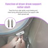 Dryer Drum Front & Back Support Roller Shaft Kit -