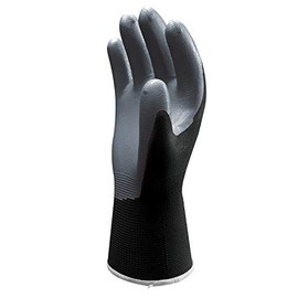 SHOWA 370BS-06.RT 370B Lightweight, Flexible General Purpose Work Glove, Black, Small, 12 Pair