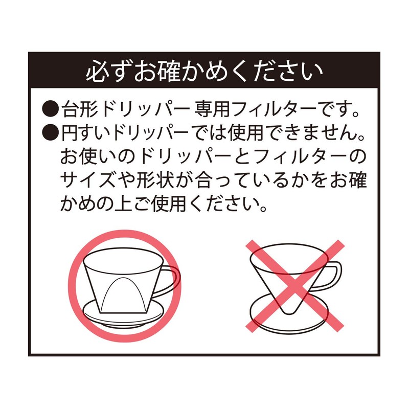 Kanae Paper Coffee Filters KS Trapezoid 1-2 Cups, 100 Count,
