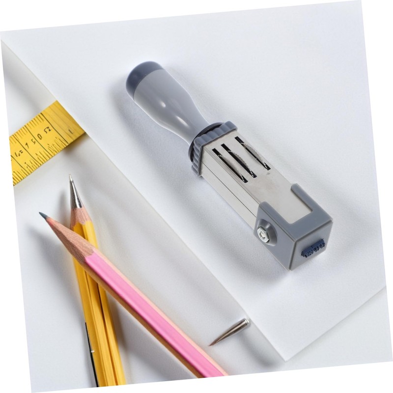 Operitacx Self Ink Date Stamp for Office School Metal Date