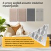 24 Pack Surface Mount Impaler Acoustic Panel Mounting Hardware -