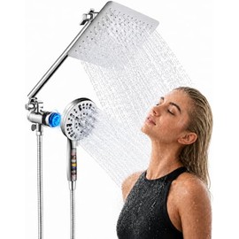 2 En 1 Regaderas para Baño Alta Presion, con Filtro para Ducha