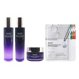 AHC Prime Expert NEW EX Basic Set Skin + Lotion + Cream + 4 Mask Packs / AHC 프라임 엑스퍼트 NEW EX 기초 세트 스킨+로션+크림+마스크팩 4매