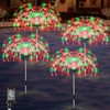 Enhon 4 Pack Plug in Christmas Pathway Firework Lights, 1440