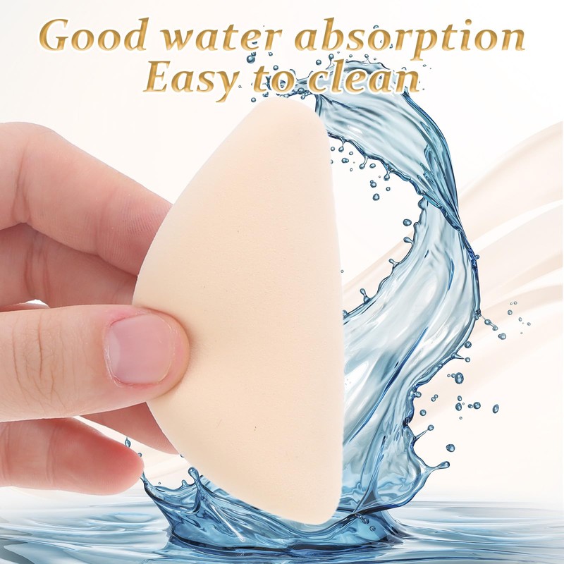 JIYIN 4 Pcs Makeup Sponge Makeup Flat Puffs for Foundation