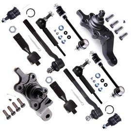 SCITOO 12pcs Suspension Kit 2 Front 2 Rear Stabilizer/Sway Bar 2 Upper 2 Lower Ball Joint 2 Inner 2 Outer Tie Rod End fit for 1996 1997 1998 1999 2000 2001 2002 for Toyota for 4Runner K90681