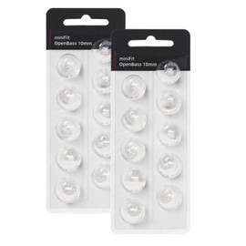 Hearing Aid Domes for Oticon Replacements,Oticon Minifit Open Bass Domes (10 mm/2 Pack）,Universal Domes for Oticon Hearing Aid Supplies.