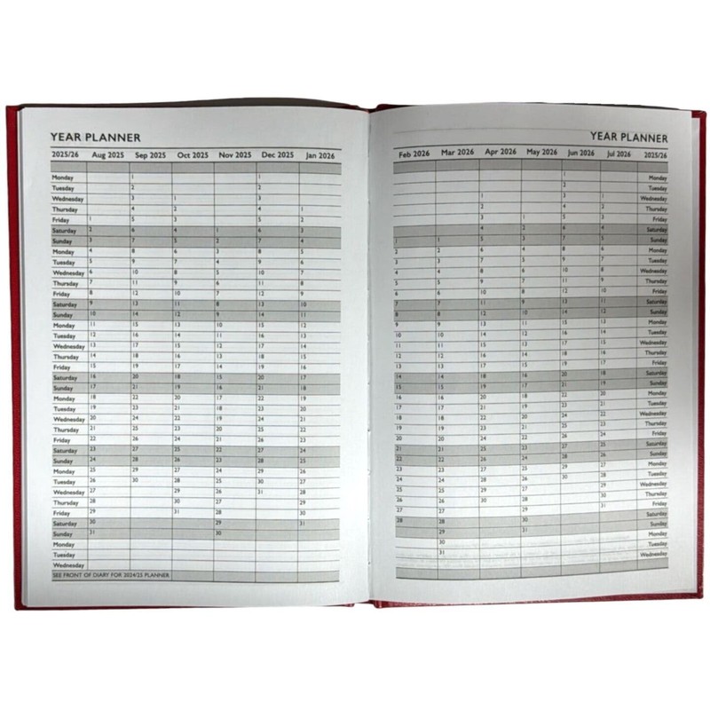 Academic Diary 2024-2025 - A5 Week to View Diary Beautiful