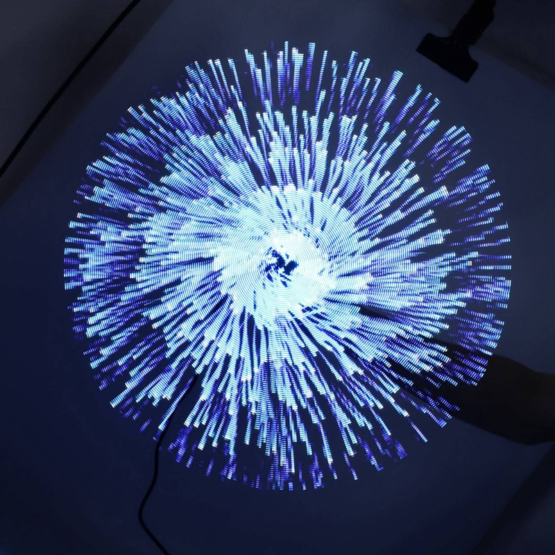 3D Hologram Fan 224 LED Light Beads High Resolution 3D
