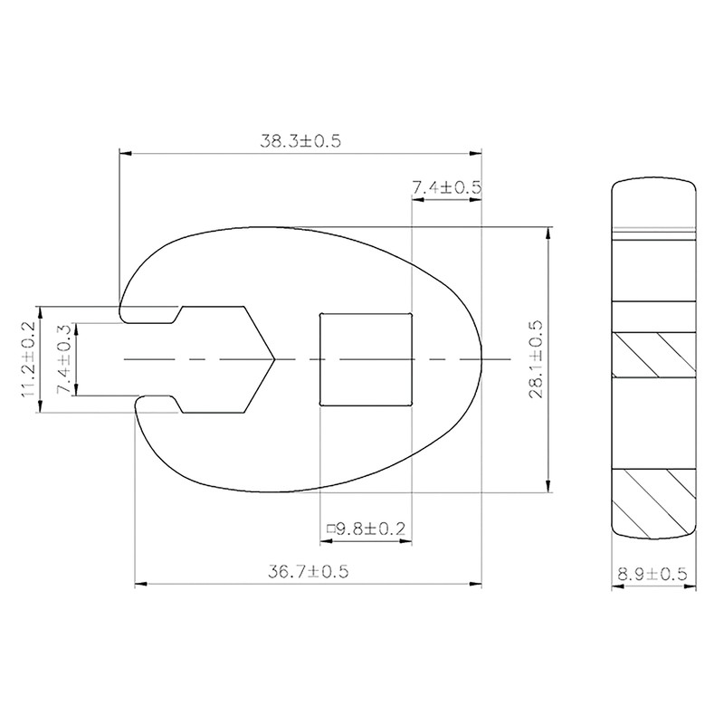 BGS 1756-11 | Crowfoot Spanner | 10 mm (3/8") Drive