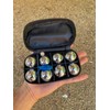 8 Ball 35mm Metal Mini Bocce/Petanque Set with Green Bag