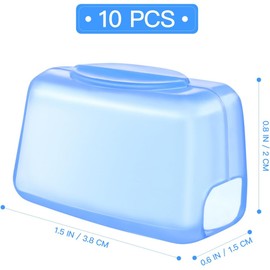 Artibetter 10 Uds. Fundas Para Cabezales De Cepillos De Dientes Estuche Portátil Para Cepillos De Dientes Tapa Protectora Para Cepillos De Dientes Funda Para Campamento Viaje Hogar Escuela