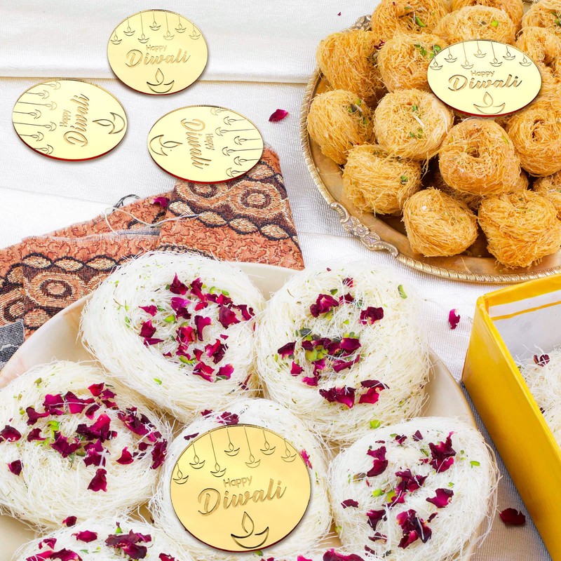 32 piezas de 32 piezas de decoración acrílica Happy Diwali