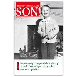 Son Christmas Card, Funny Christmas Cards Son, Xmas Card For Son, Son Christmas Card For Him Funny, Christmas Card Son, Son Christmas Cards, Humorous Christmas Card, Christmas Cards