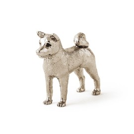 Generic Japanese-Akitainu Made in UK Artistic Style Dog Figurine (Akita), Silver