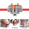 10Pcs Compact Wire Conductor Connector, T-Shape Lever Nut Wire Connector,