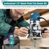 Depisuta Flush Trim Router Bit, 1/2in Shank 3/4in Cut Dia