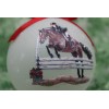 H050 Hand-made Christmas Ornament HORSE- Bay show hunter jumper