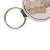Mr. & Mrs. Panda Round Keyring Dad Bear, gray