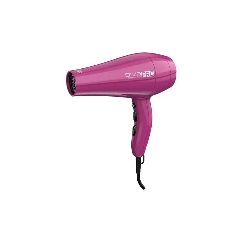 Secadora Cabello Profesional Diva Pro 4d Ozono Iones Cerámic Color