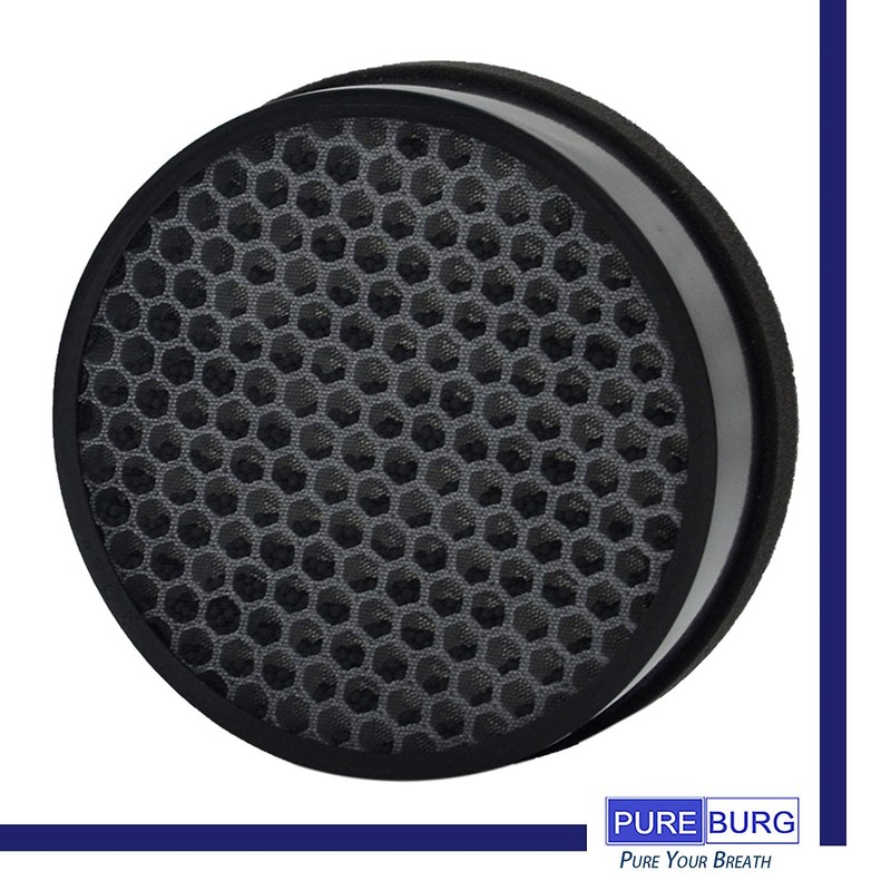 PUREBURG 2-Pack Replacement 2 HEPA Air Filters and 4 Activated