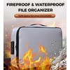 Newloop Fireproof Document Organizer Waterproof File Box Safe Storage Bag