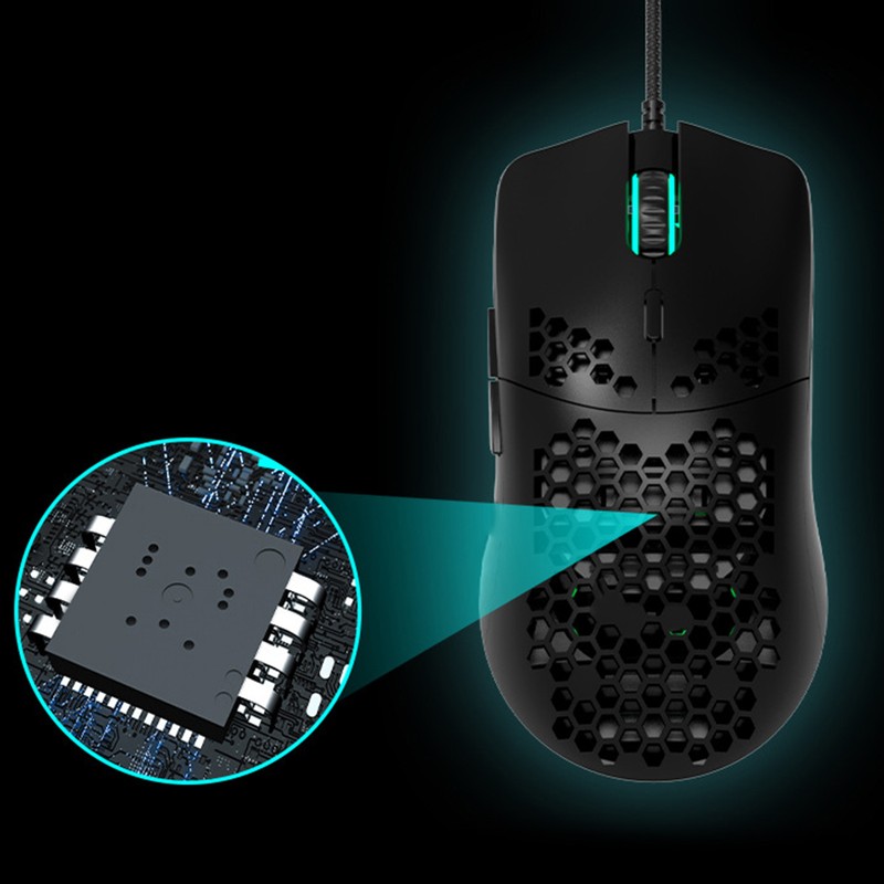 AJAZZ Wired Mouse Gaming Ultralight DPI Adjustable 7 Key Computer