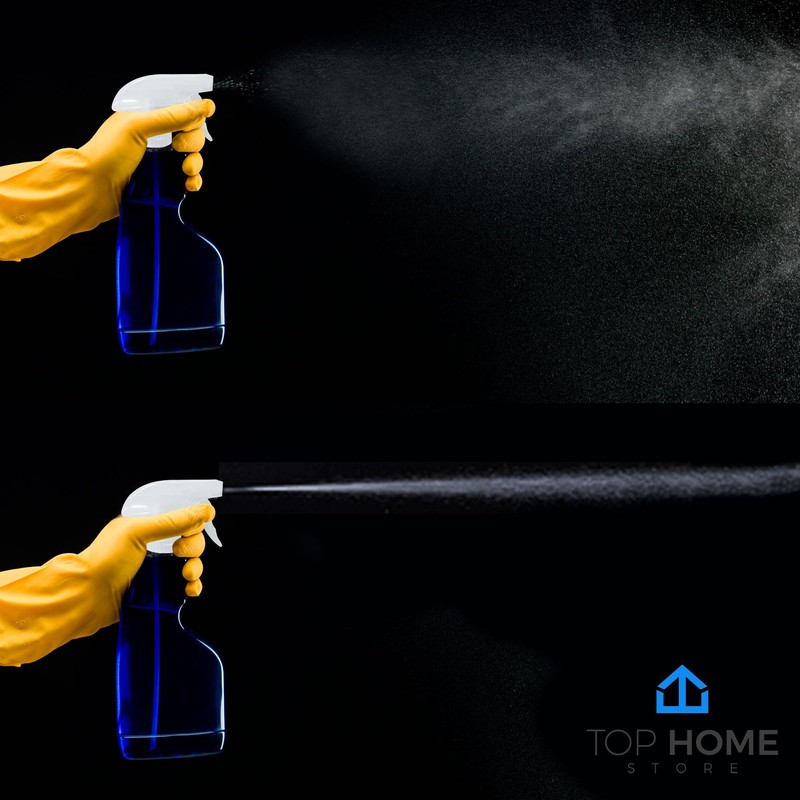 Top Home Store 6-Pack Transparent White Trigger Sprayer (6 Count,