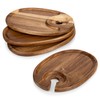 PICNIC TIME TOSCANA -Wine Appetizer Plates, Cocktail Plate with Glass