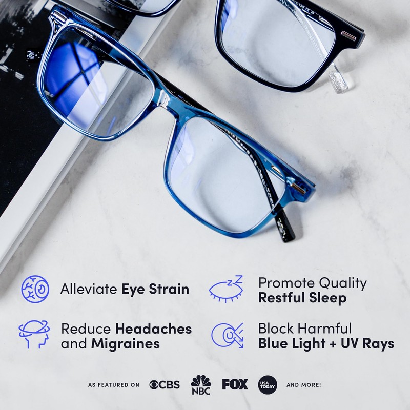 Lumadux Blue Light Glasses - Holmes (Midnight Navy)