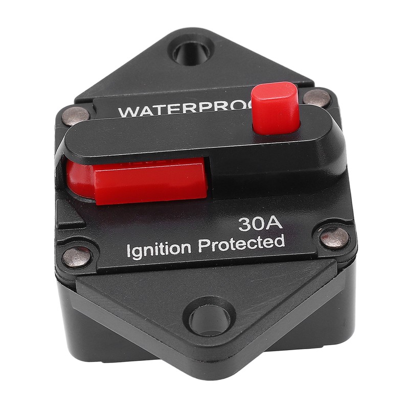 DC 32V Circuit Breaker with Switch Manual Reset Waterproof for