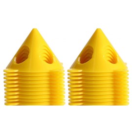 20 Pcs Paint Pyramid Stands Door Risers Support Stands Yellow Cone Canvas and Cabinet Door Risers for Painting Project, Furniture (S1)