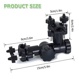 Pack of 2 Fishing Chair Umbrella Holder, Fishing Chair Accessories, Multifunctional Umbrella Pole Holder, 360° Rotating Fishing Rod Holder, Parasol Holder, Fixed Clip, for Bicycle, Pushchair, Wheel,