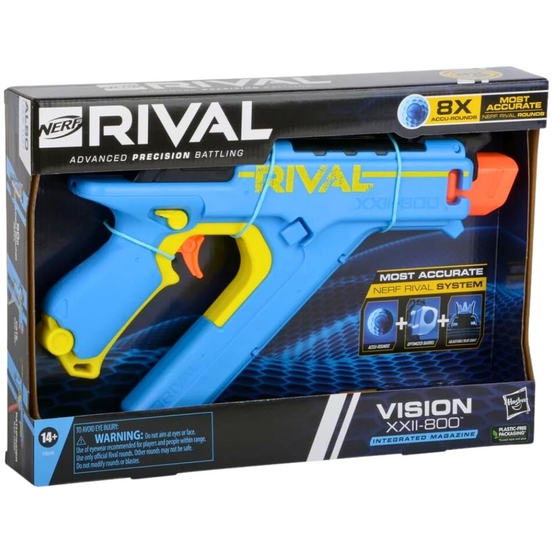 NERF Rival Vision XXII-800 Blaster, Most Accurate Rival System, Adjustable